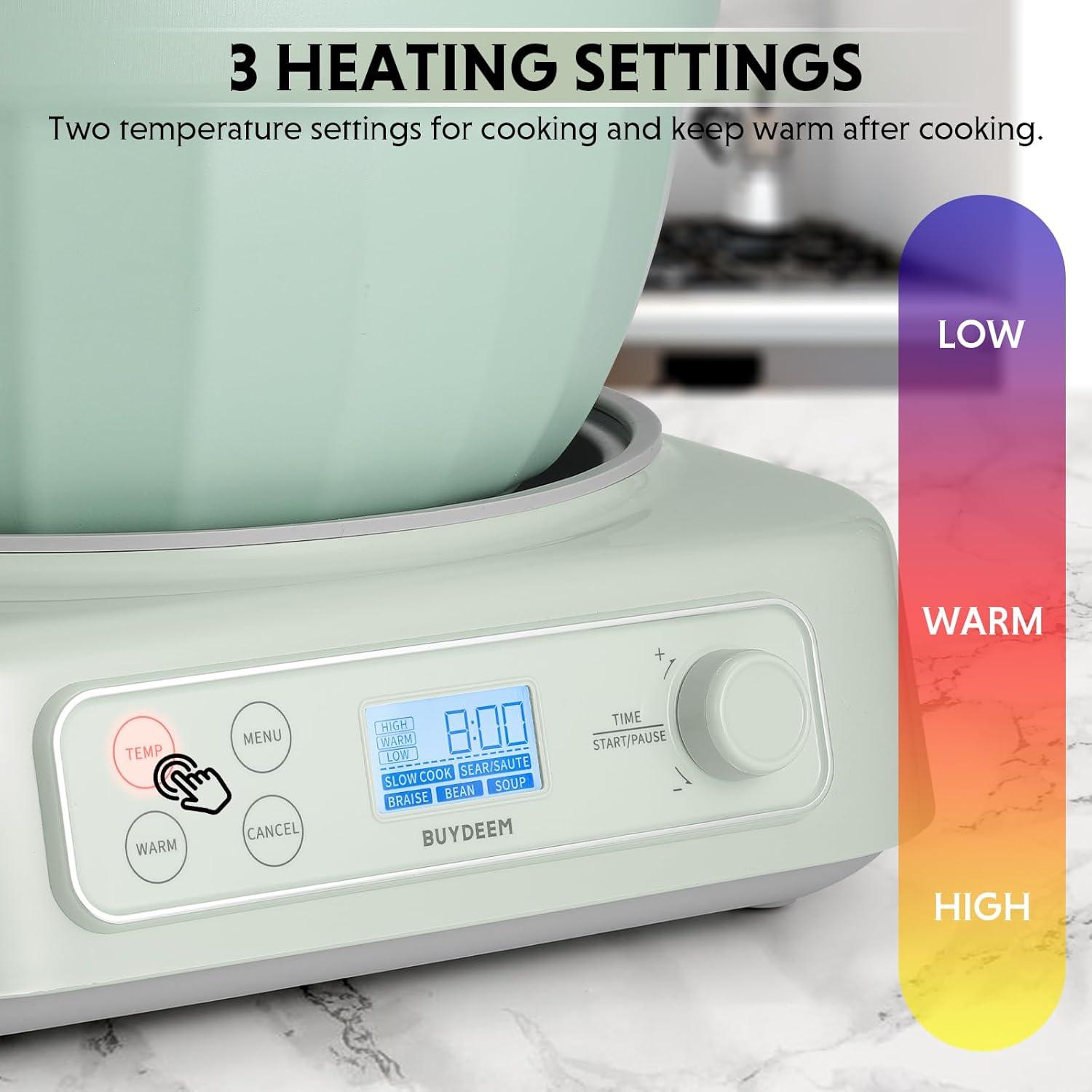 Why ‍We Love the BUYDEEM 5-in-1 Slow Cooker's Versatility