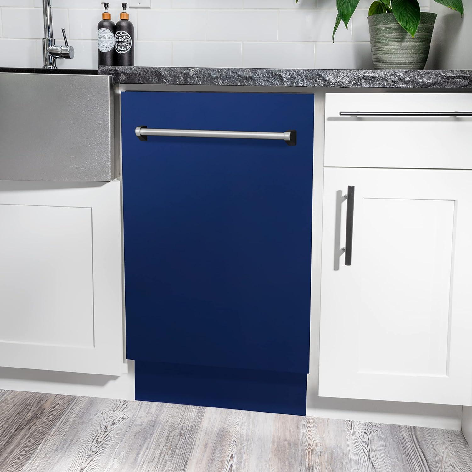Why We Love the ZLINE Tallac Dishwasher's Sleek Blue Gloss Design