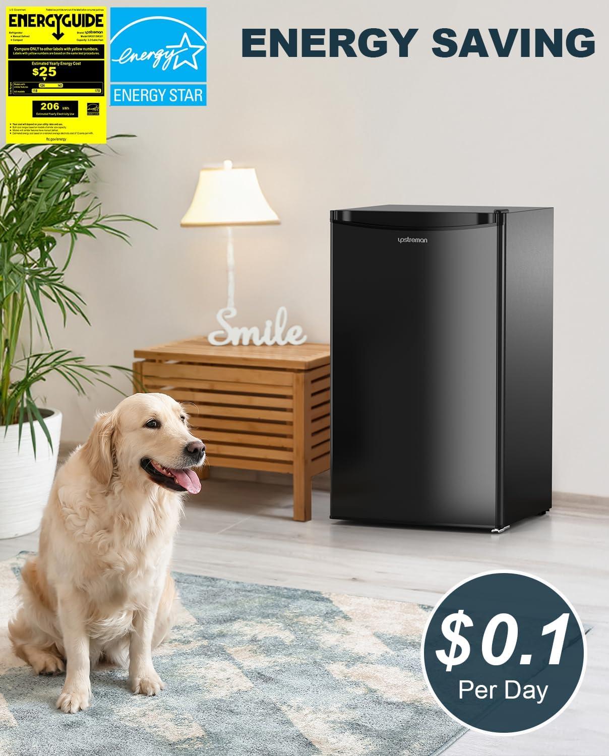 Why ‌We Appreciate the Upstreman 3.2 Cu.Ft Mini Fridge's Design