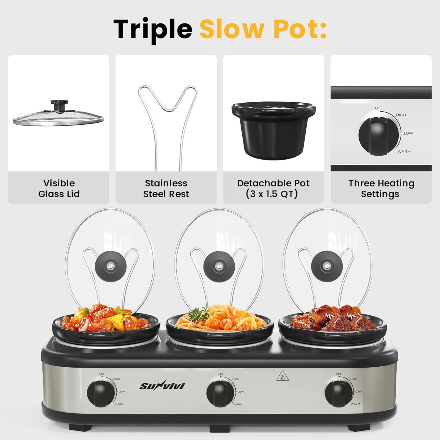 Why We Love‍ the Sunvivi 8-quart slow Cooker's Triple Magic