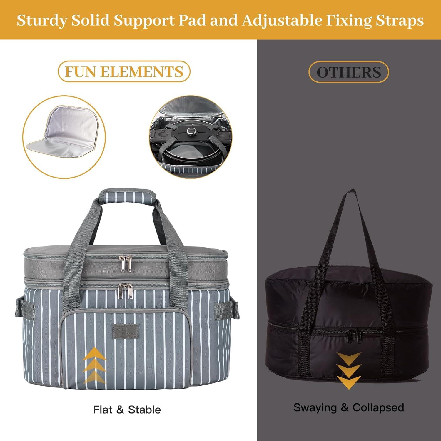 Keeping It Warm and Secure: Our Take ⁢on ​Fun Elements' Slow Cooker Bag