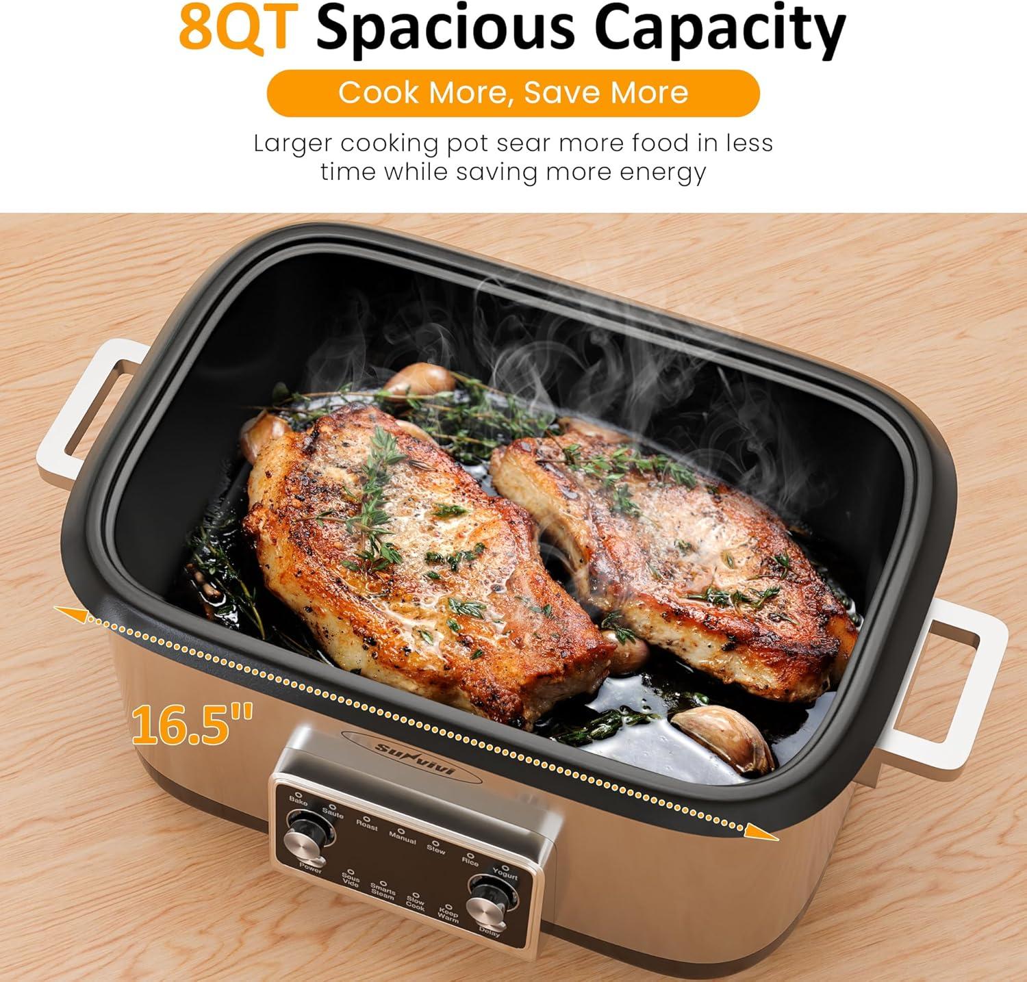 Our Take on the Sunvivi 12-in-1 Slow Cooker: Versatile & Efficient