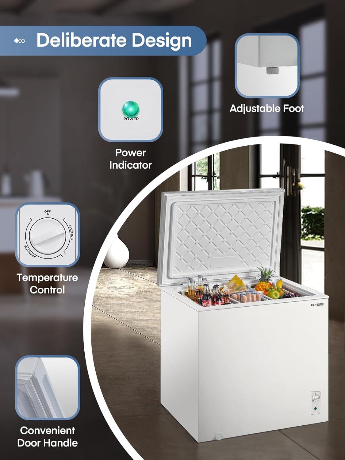 Our ‌Take on the FOHERE 7 Cu.Ft ‍Chest Freezer: Quiet⁤ & Compact