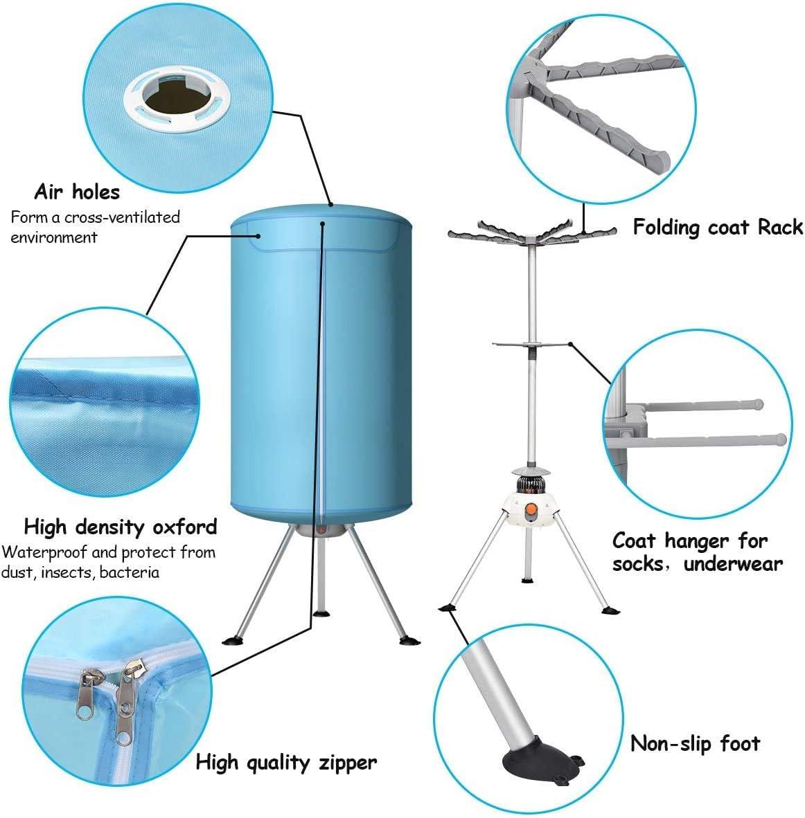 How We Tackle Laundry Days with COSTWAY's Portable ​Hot Dryer