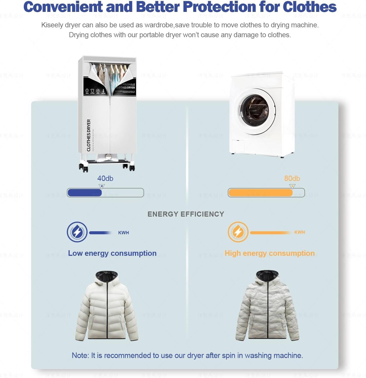 Our Take on the Kiseely Portable Clothes Dryer: Quiet, Quick & Spacious