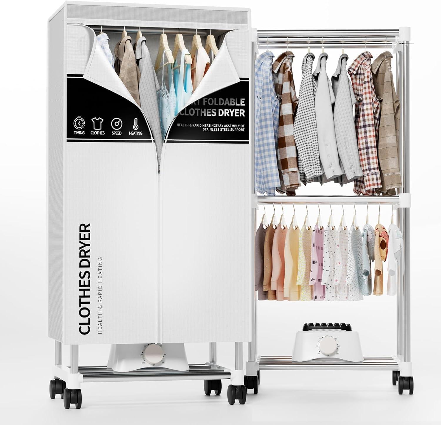 Our Take⁢ on the Kiseely Portable Clothes Dryer: Quiet, Quick & Spacious