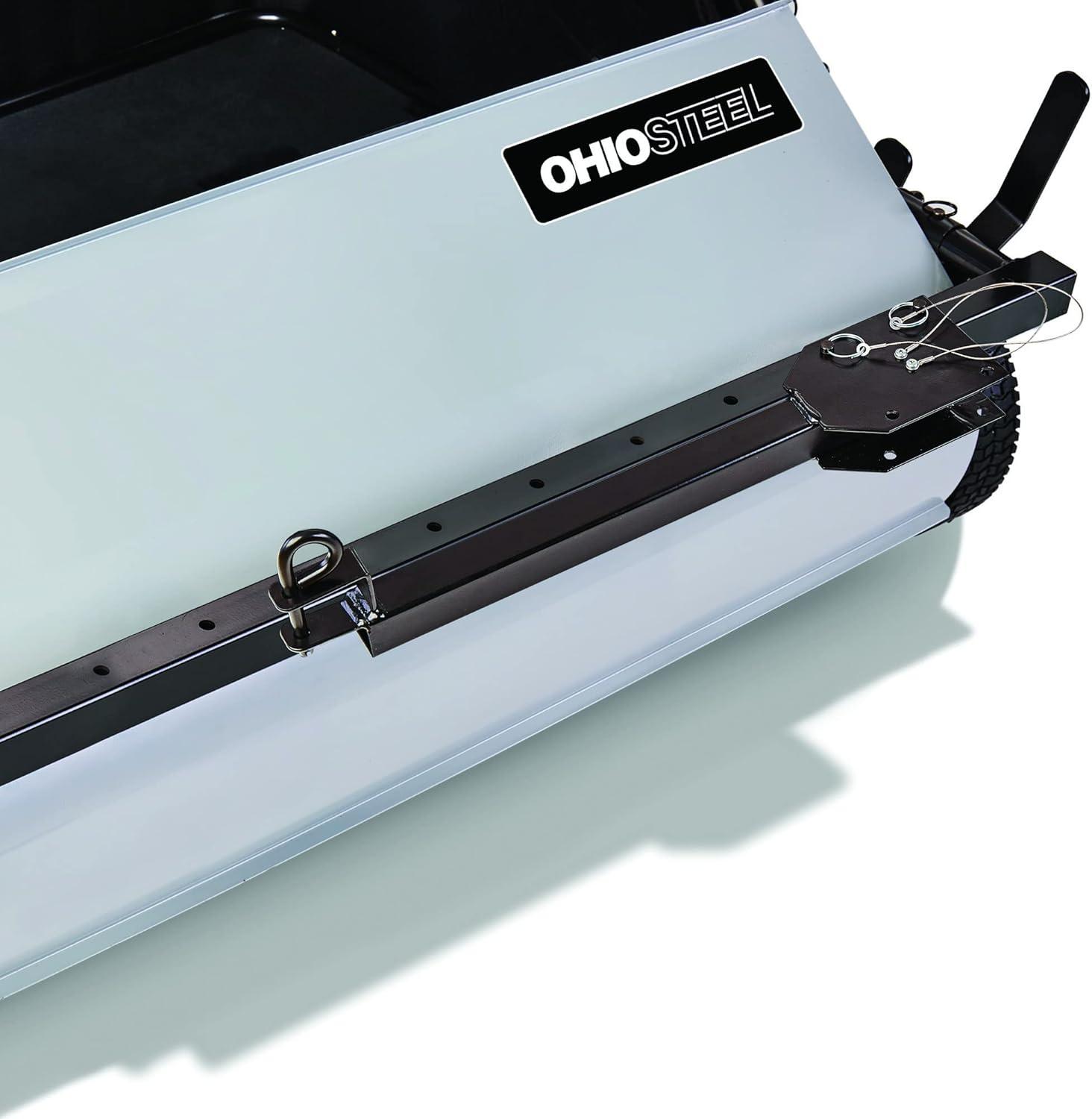 Effortless Lawn Cleanup with Ohio Steel's 22 cu.ft.Sweeper