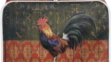 How We Loved the Vintage Rooster Toaster Cover for Our Kitchen