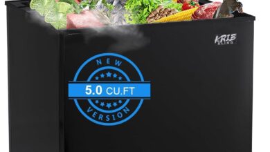 KRIB BLING 5.0 cu.ft Chest Freezer: Quiet, Compact & Versatile