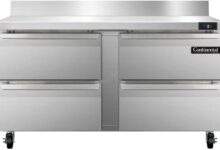 Exploring the Continental SWF60-BS-D Work Top Freezer Features