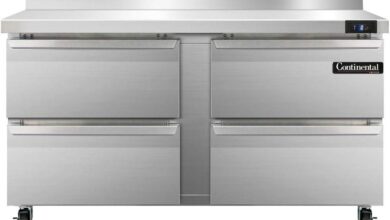 Exploring the Continental SWF60-BS-D Work Top Freezer Features