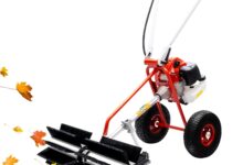 Powerful Gas-Powered Walk-Behind Sweeper for Year-Round Use