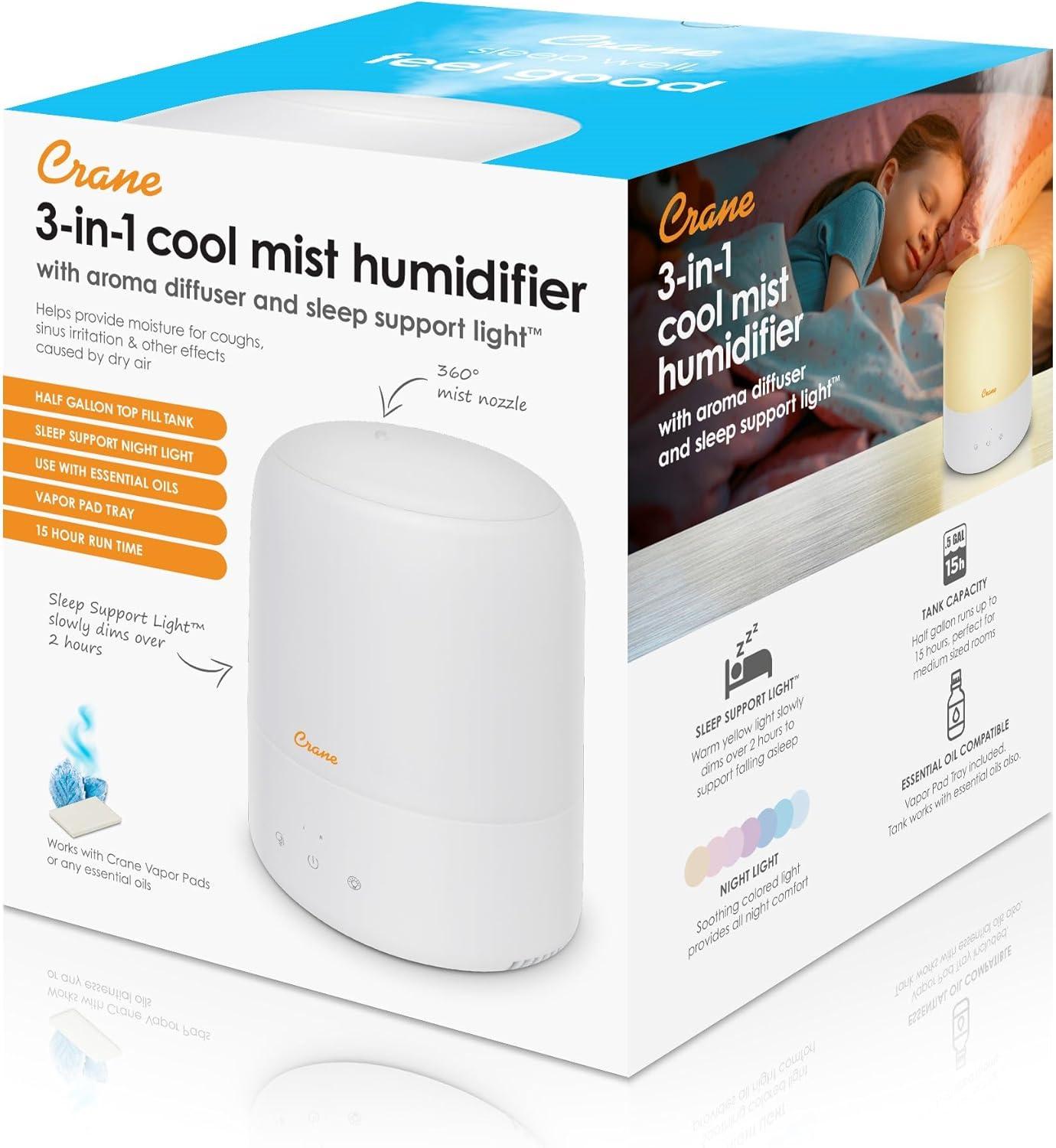 How We loved the Crane 3-in-1 Humidifier for Our Bedroom & Nursery