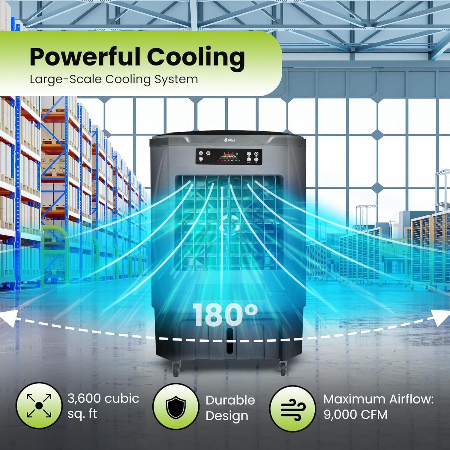 How‌ We Tested the ​9000 CFM Evaporative Air Cooler's ‌power