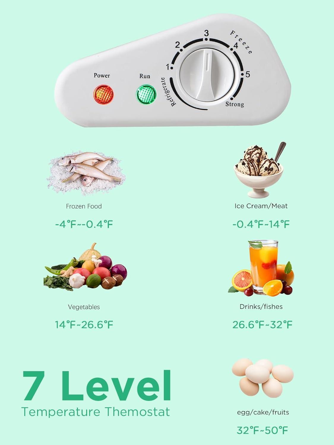 KRIB BLING 5.0 cu.ft Chest Freezer: Quiet, Compact &‌ Versatile