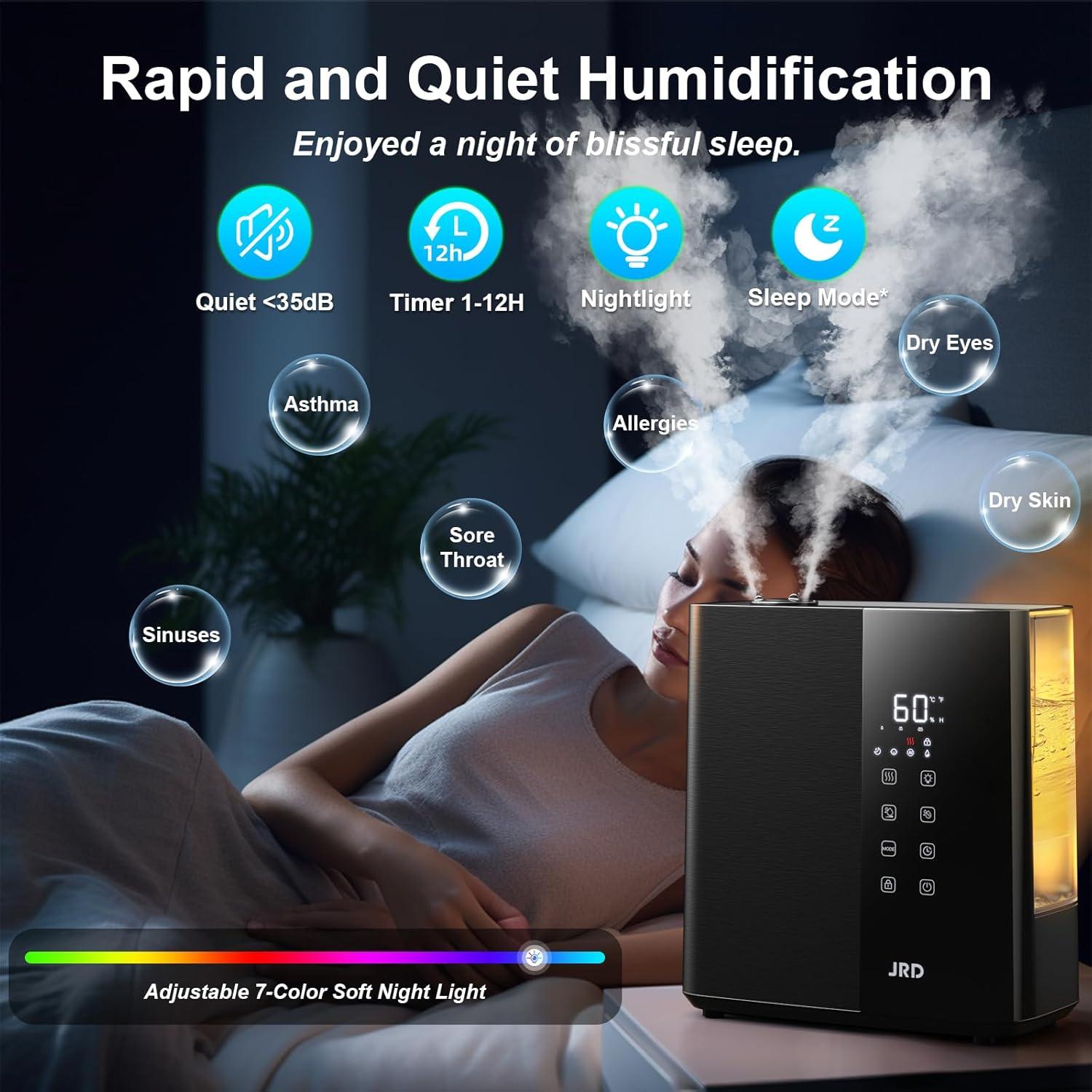 Finding Our Perfect balance: JRD Warm & cool Mist Humidifier Review
