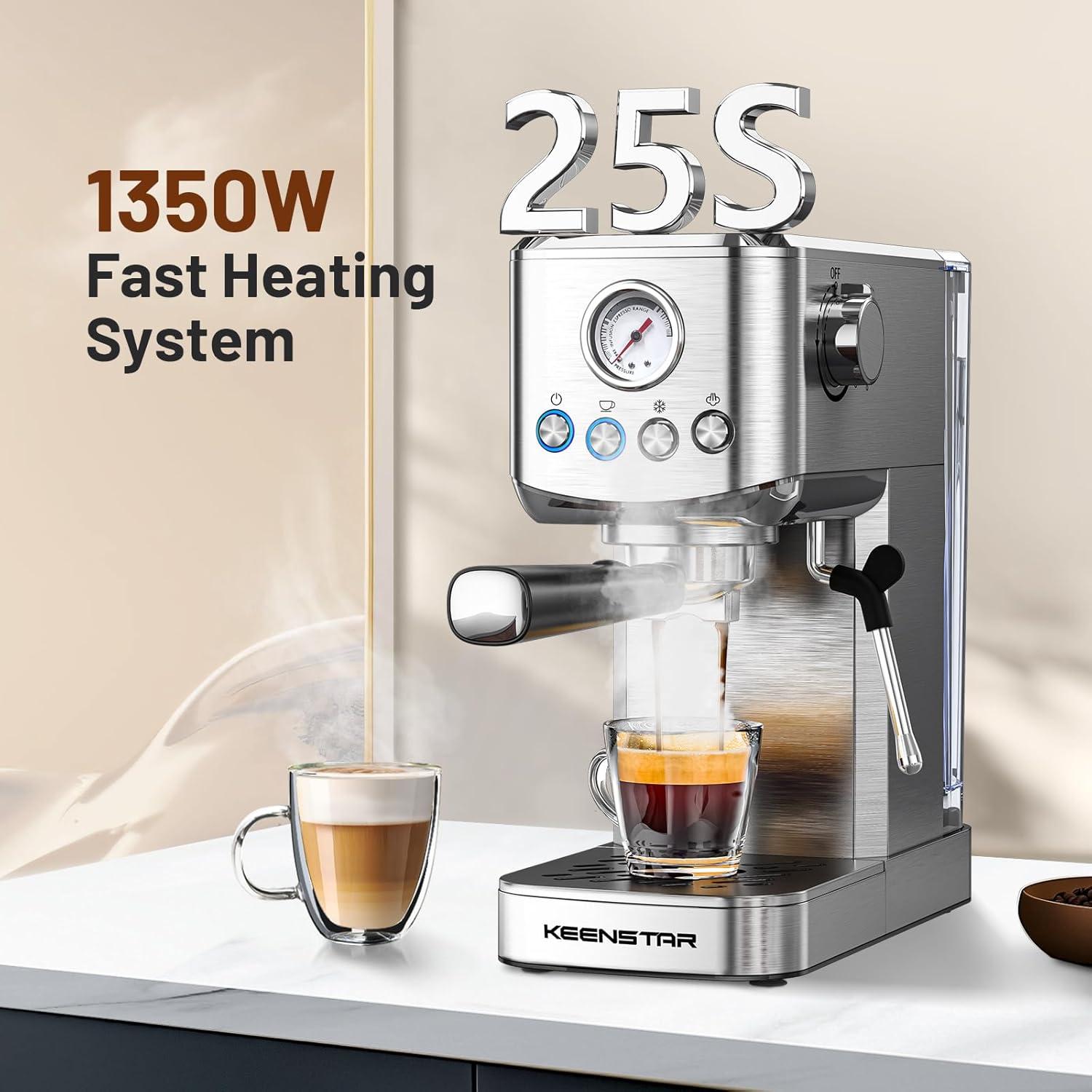 Brew Bold & Smooth: Exploring the Keenstar 20 Bar Espresso Maker