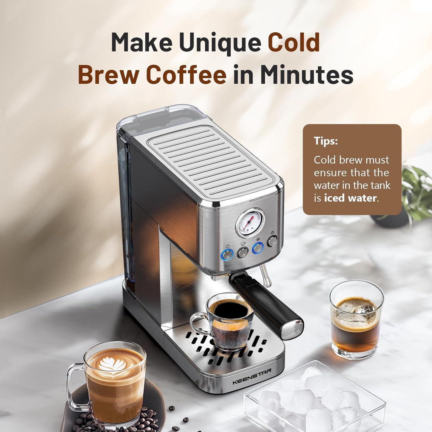 Brew Bold & Smooth: Exploring the Keenstar 20 Bar Espresso Maker
