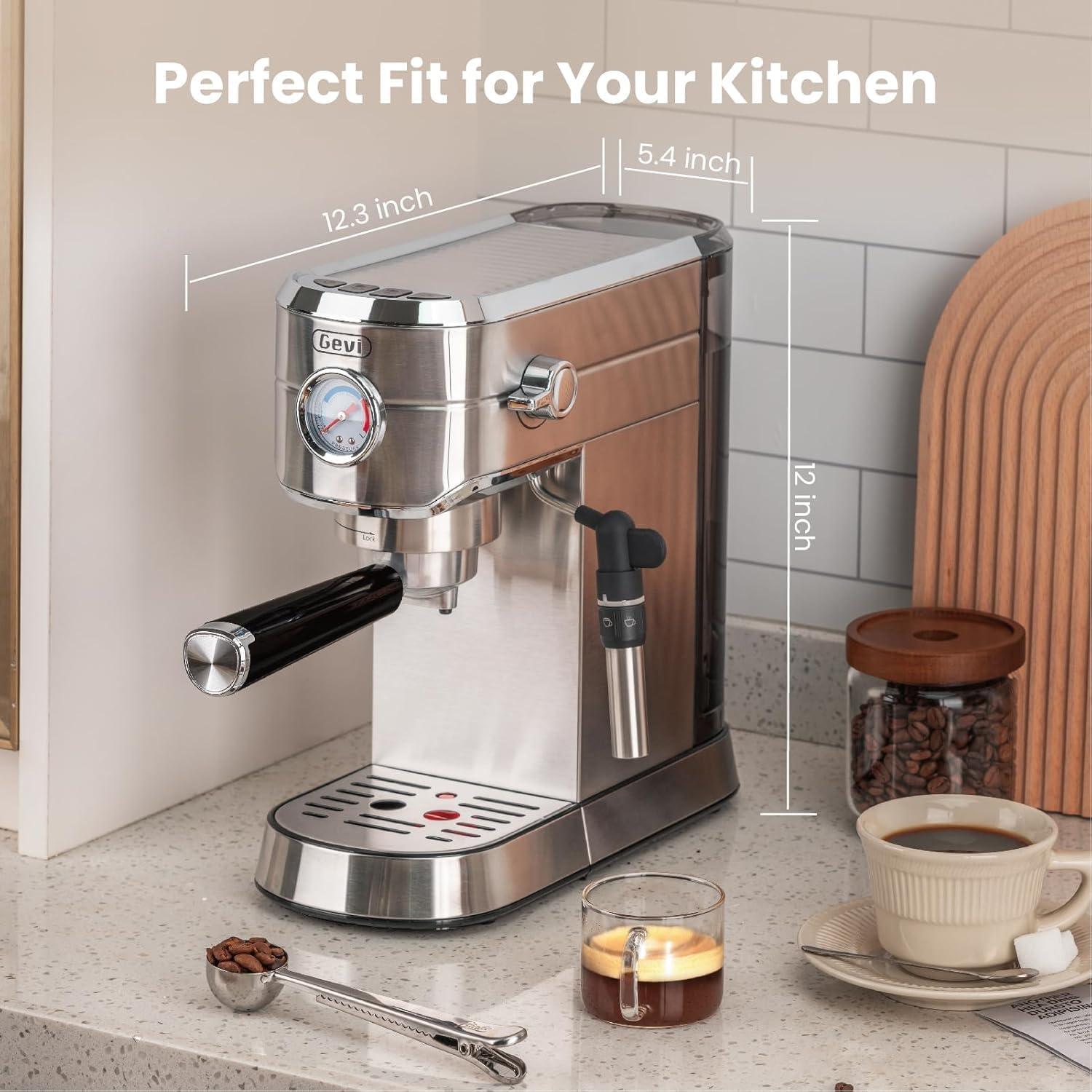 Brewing Café-Quality Espresso at Home with Gevi's Machine