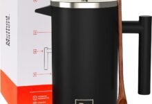 Brewing Hot Flavorful Coffee Together With Barista Warrior French Press
