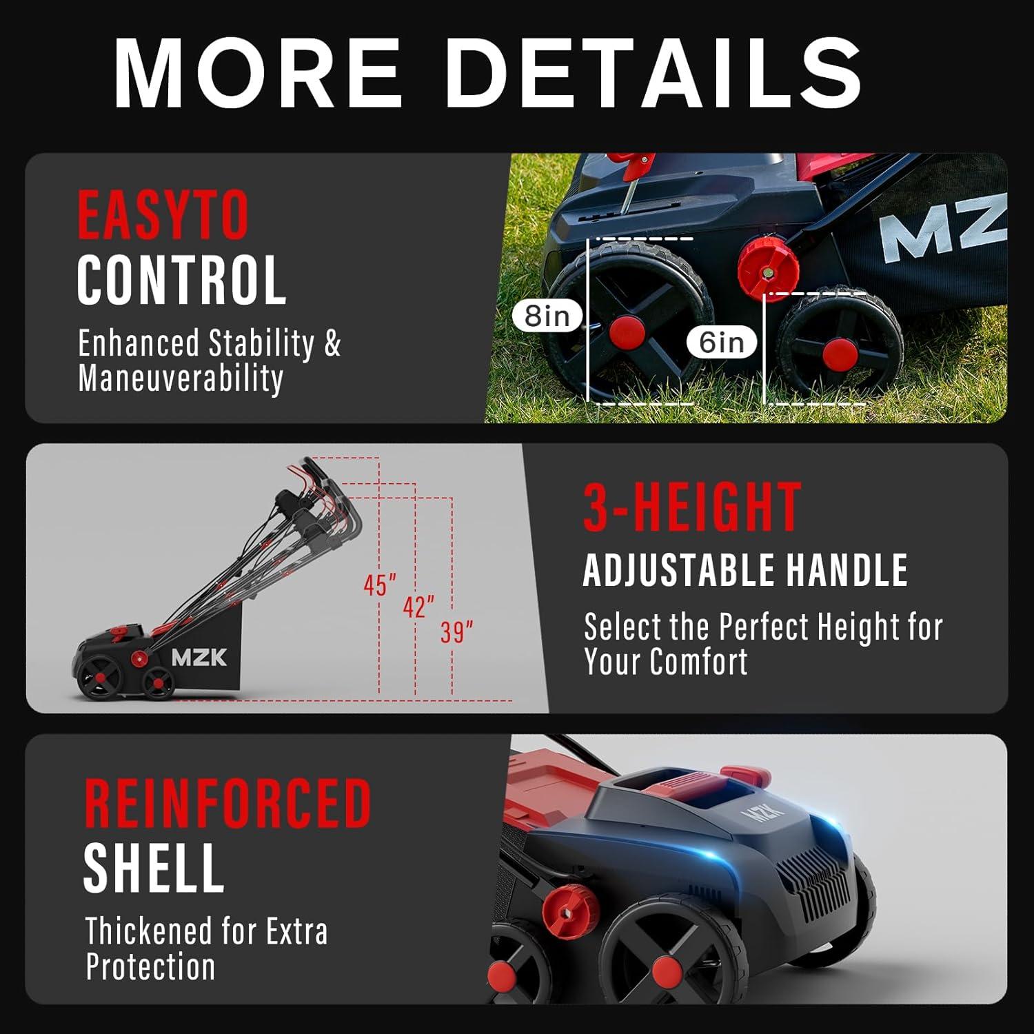Effortless Lawn Care with MZK's Versatile 2-in-1 Dethatcher