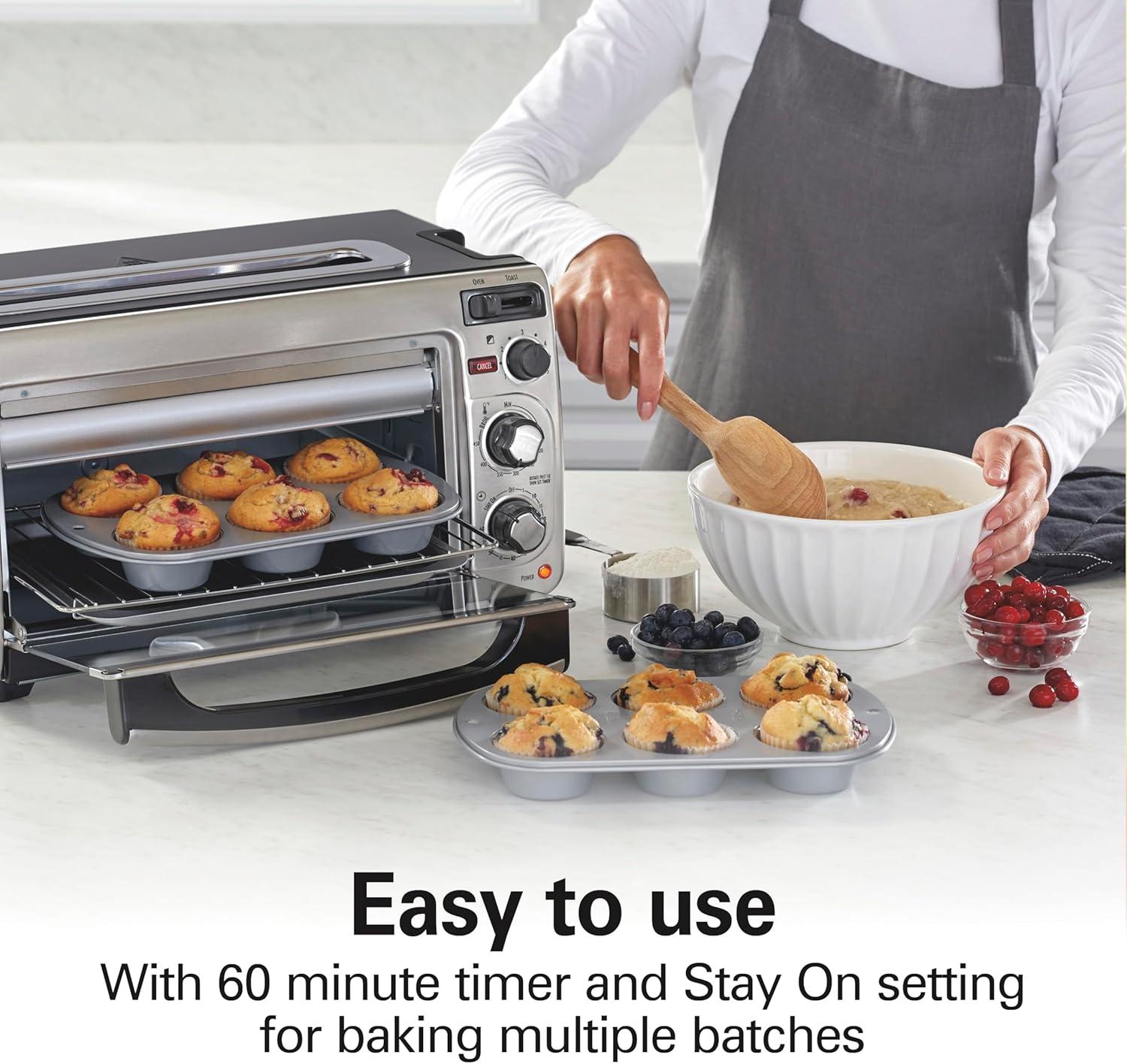 how We Save Space and ‍Time with Hamilton Beach's 2-in-1 oven-Toaster