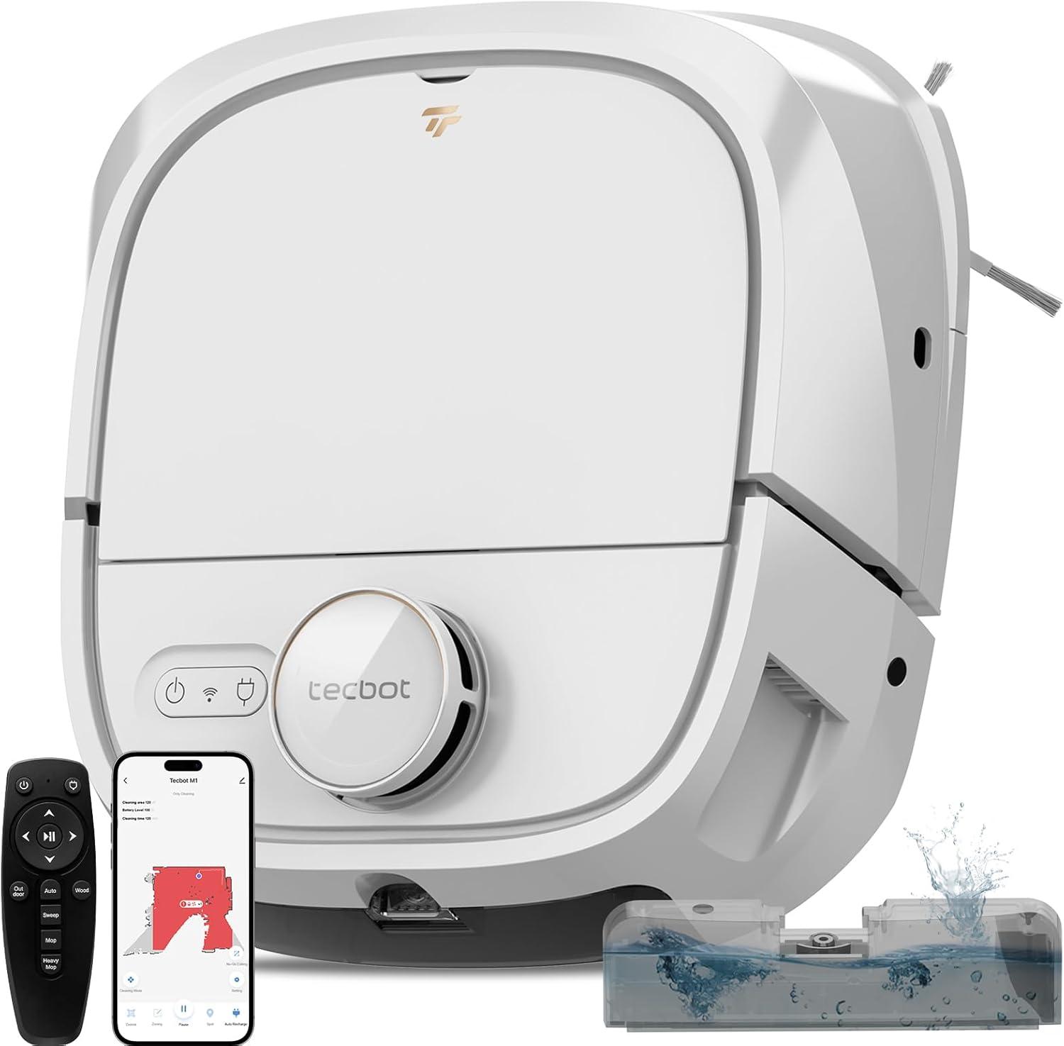 Navigating Pet Hair and Floors with TECBOT's Smart Mop Vacuum