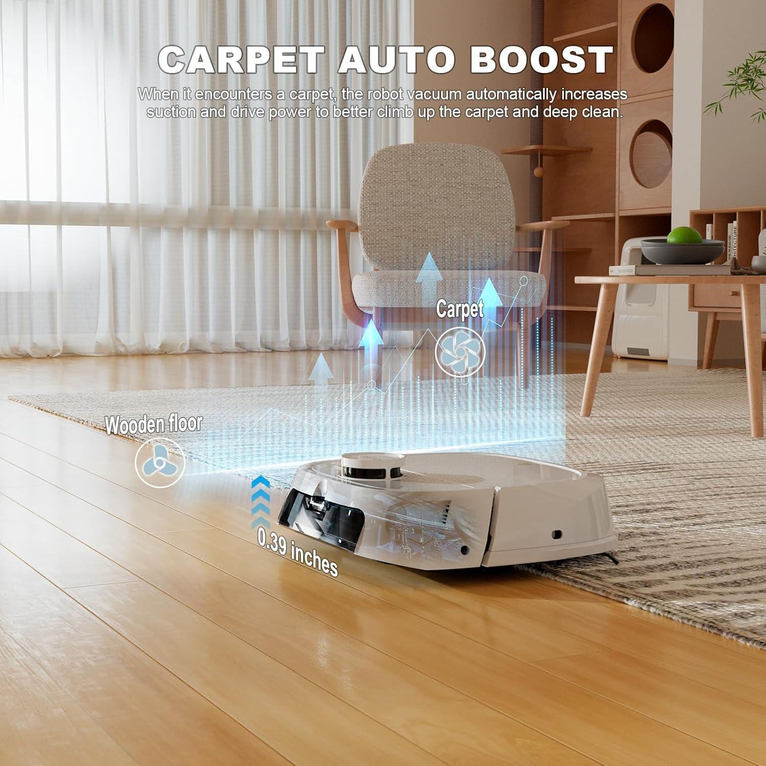 Navigating Pet Hair and Floors with TECBOT's Smart Mop Vacuum