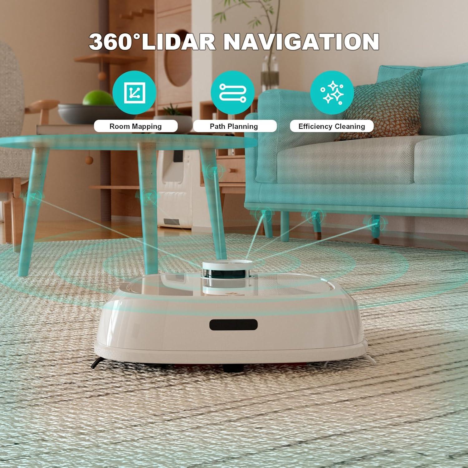 Navigating Pet Hair and Floors with TECBOT's smart Mop Vacuum
