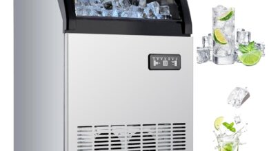 Powerful 120 Lb Day Ice Maker Perfect For Bars Offices