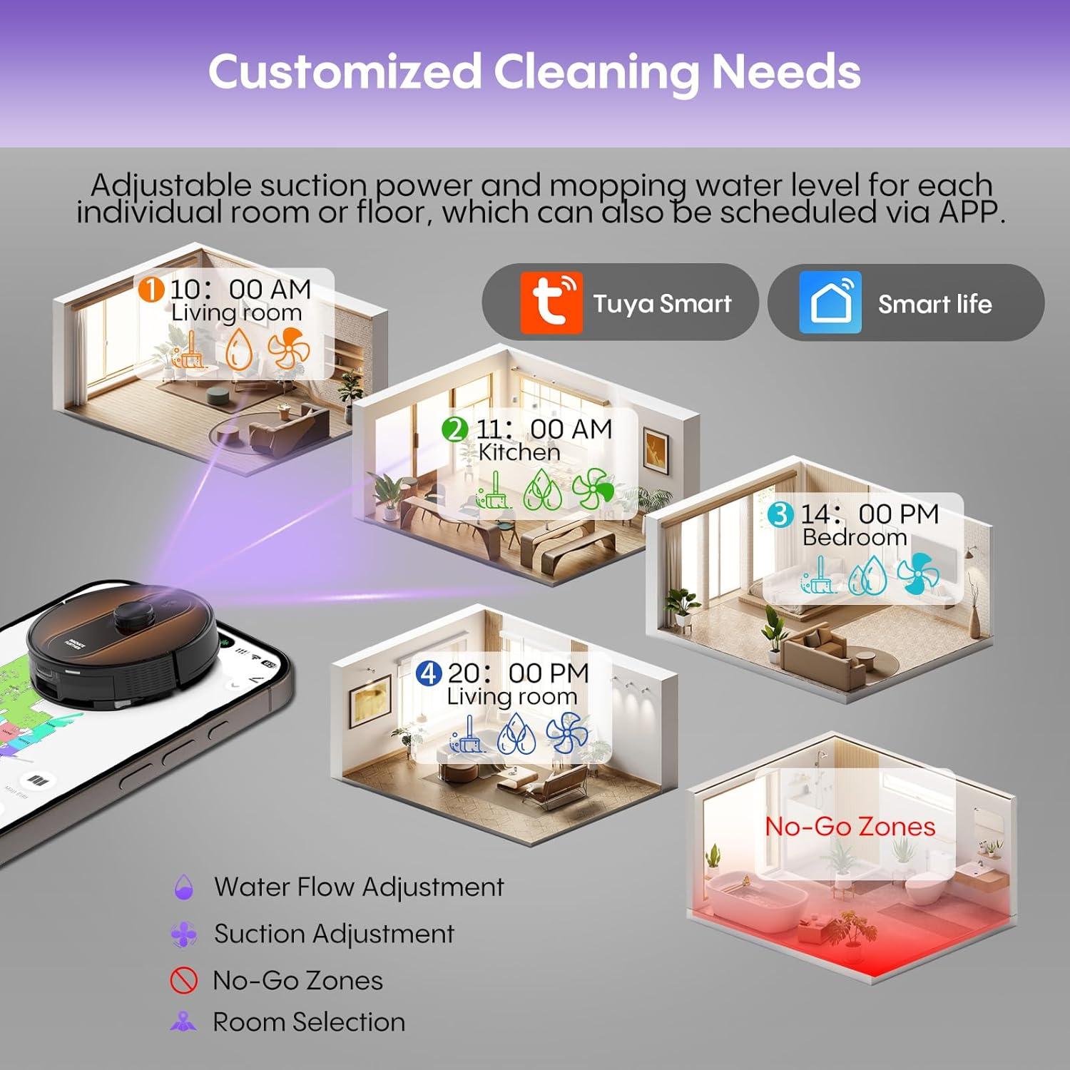 Powerful Cleaning with Smart Mapping: Robot Vacuum & Mop Combo Review