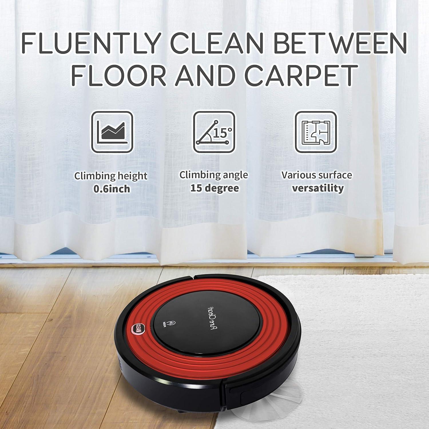 SereneLife Robot Vacuum: smart Cleaning for Floors & Pets