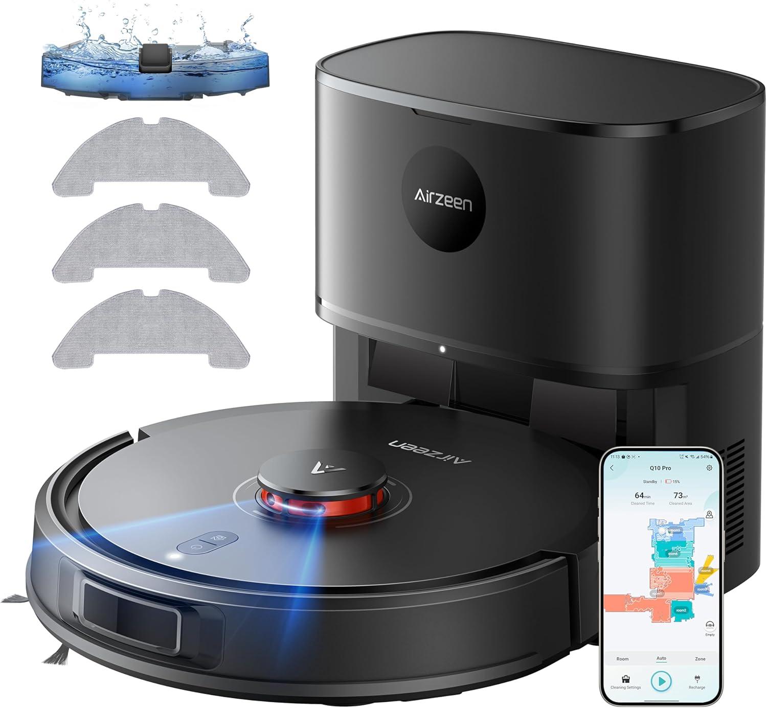 Smart Mapping & Self-emptying Robot Vacuum for Effortless Cleaning