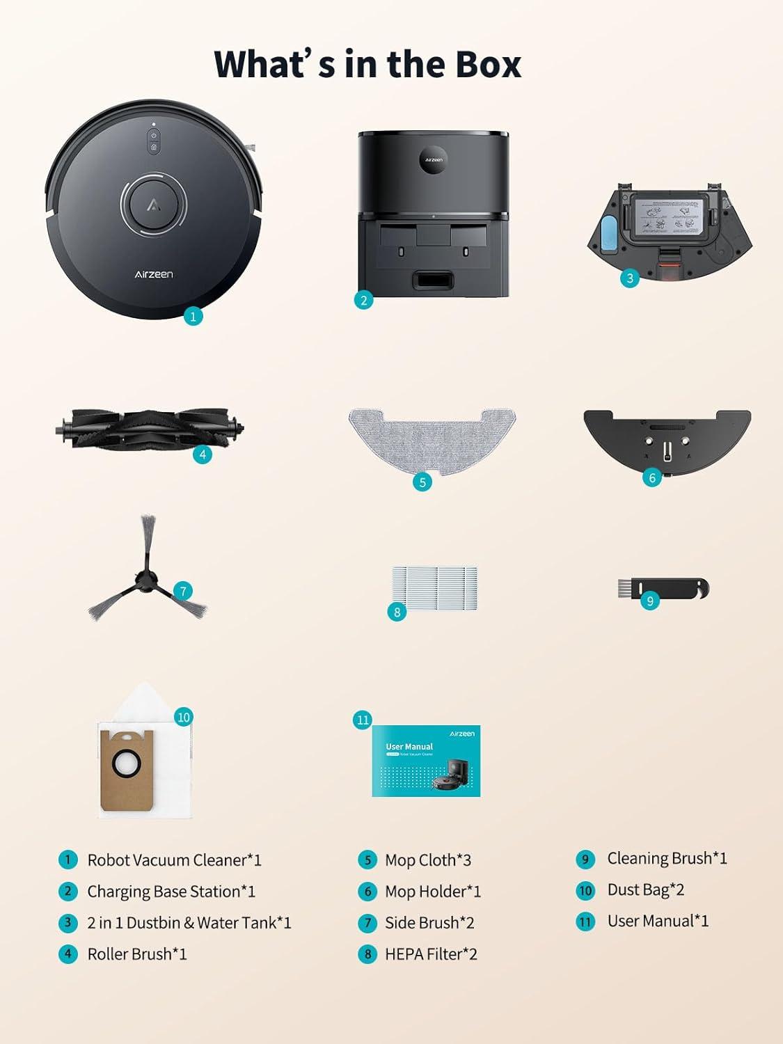 Smart Mapping & Self-Emptying robot Vacuum for Effortless Cleaning