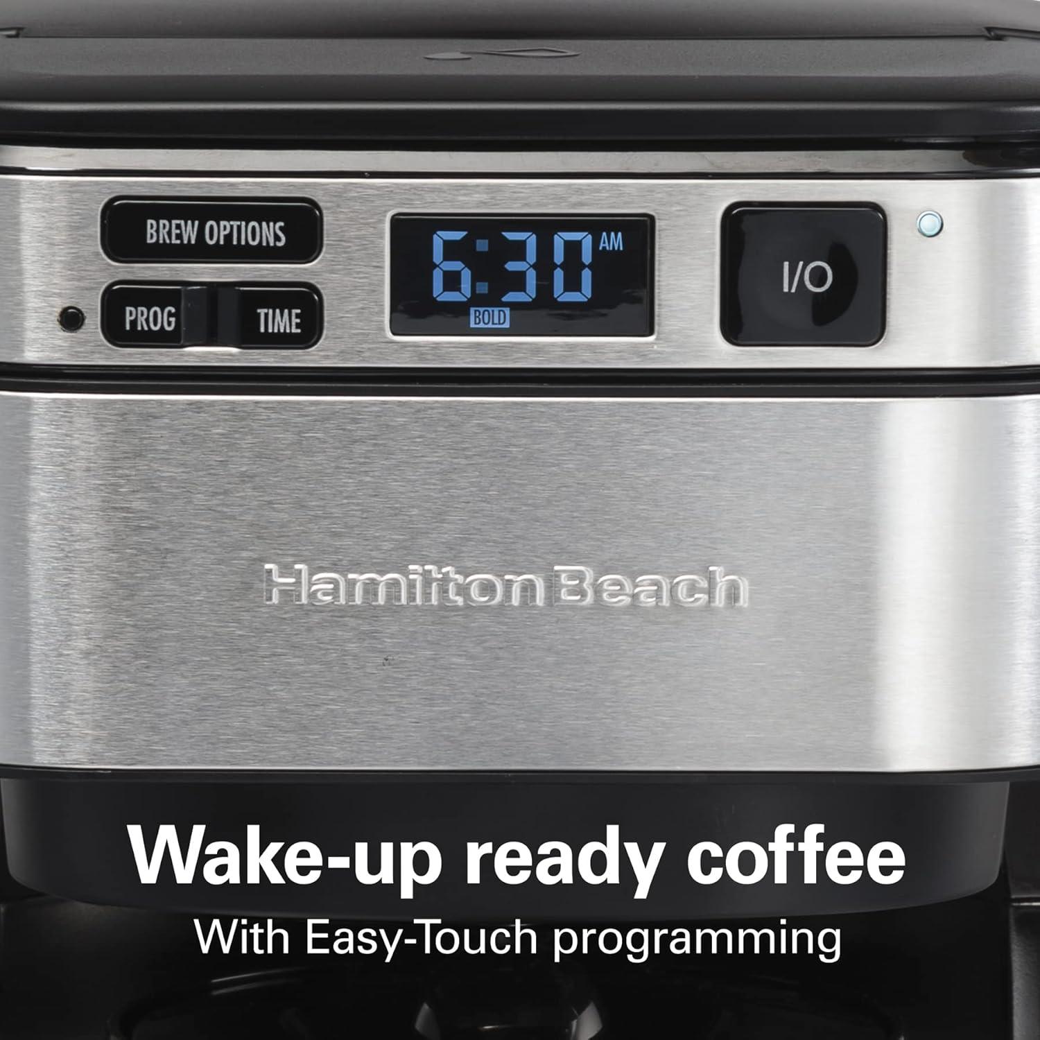 Streamlining Our mornings with Hamilton Beach's Easy Fill Coffee Maker