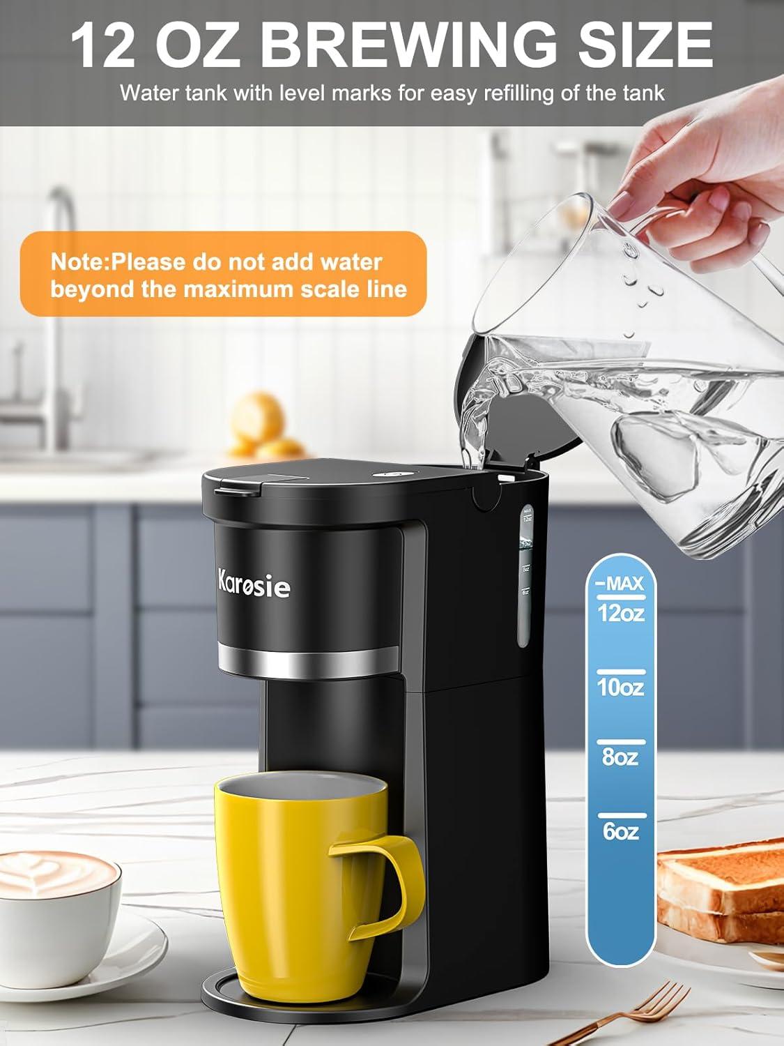 Effortless Single-Serve Coffee: Quick, Compact & customizable