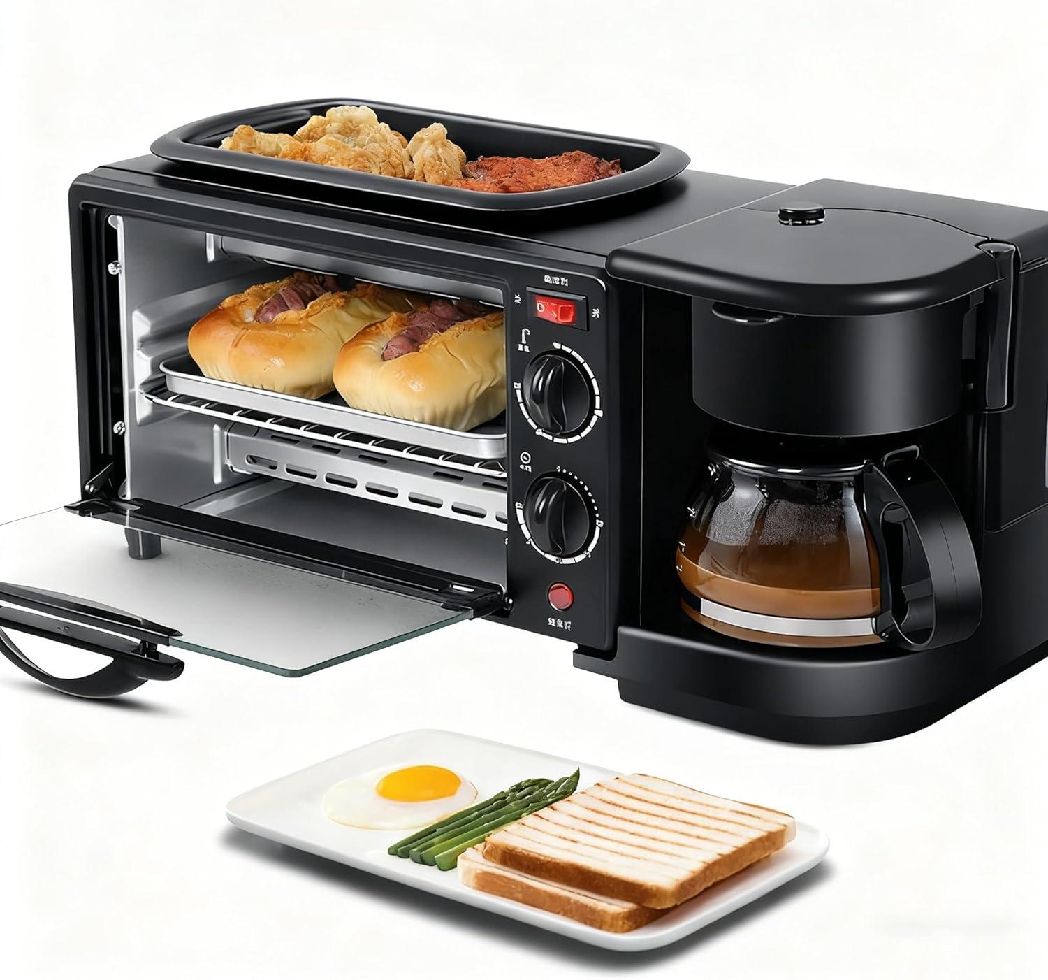 A Seamless Start: Exploring the 3-in-1 Breakfast Maker's Magic