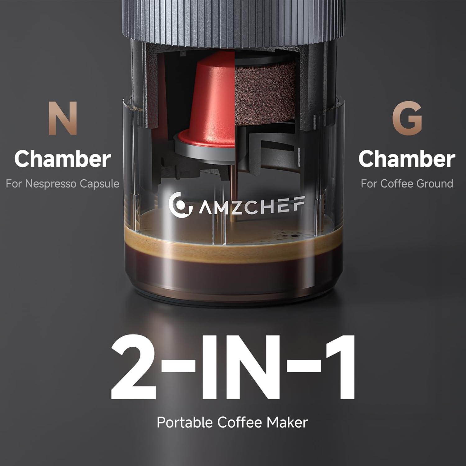 Brew Anywhere: Exploring AMZCHEF's Portable Espresso Maker