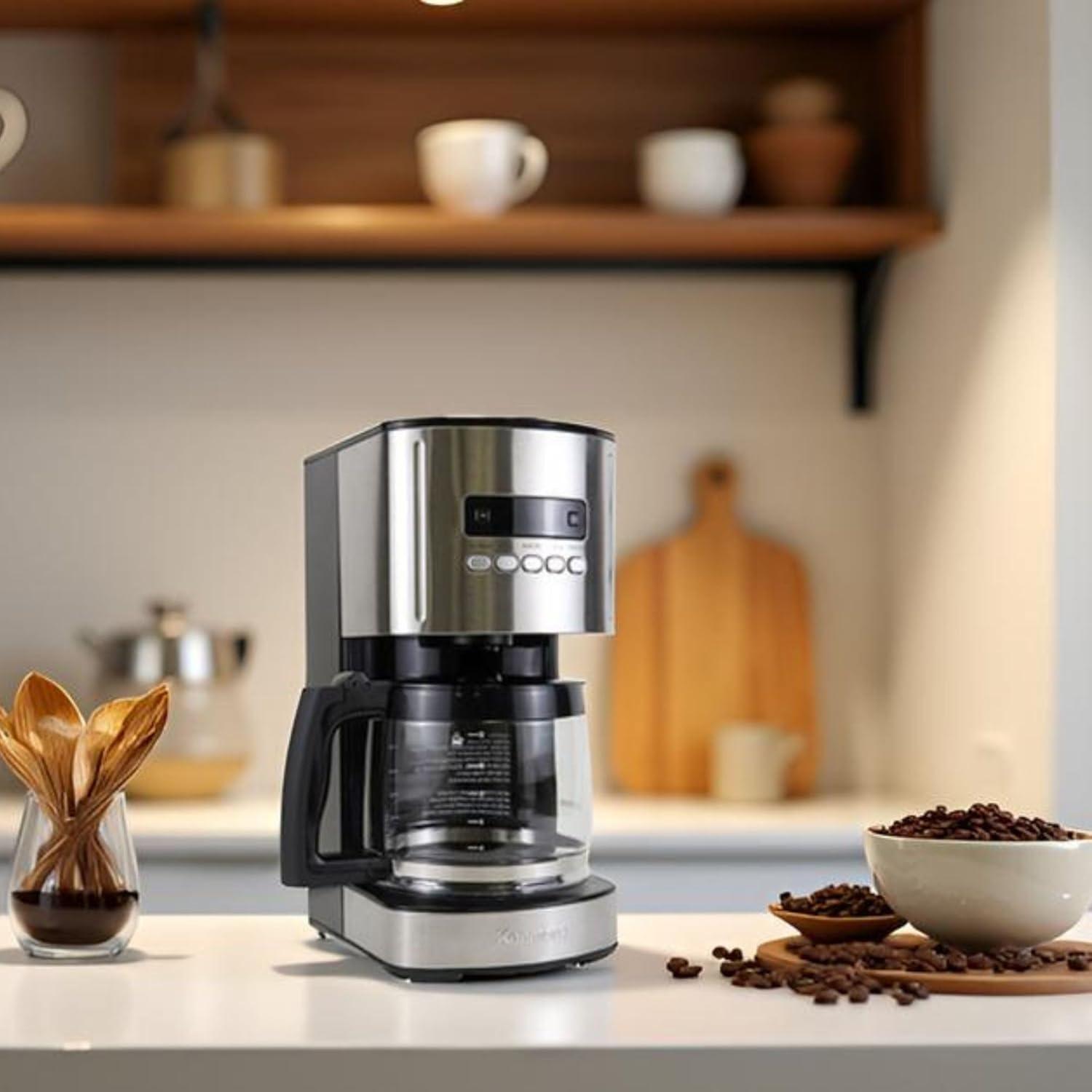 Brew Better Mornings with Kenmore's Versatile 12-Cup cafe Maker