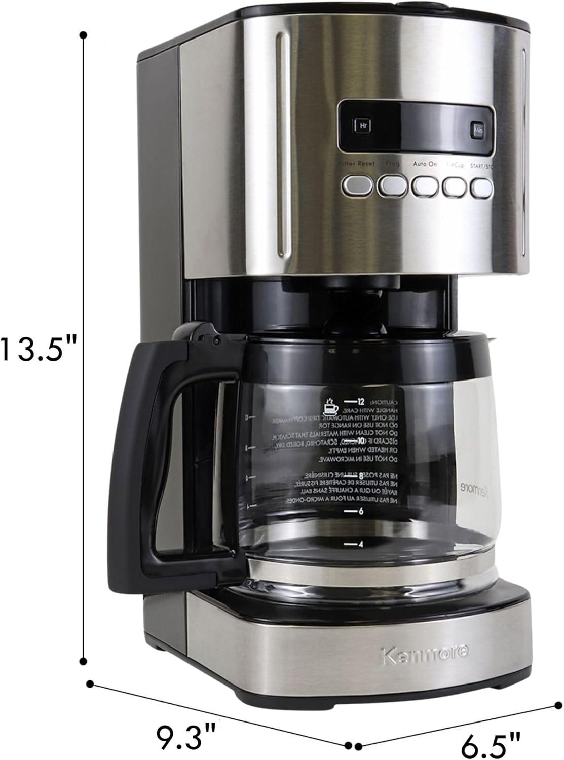 Brew Better Mornings with Kenmore's Versatile 12-cup Cafe Maker