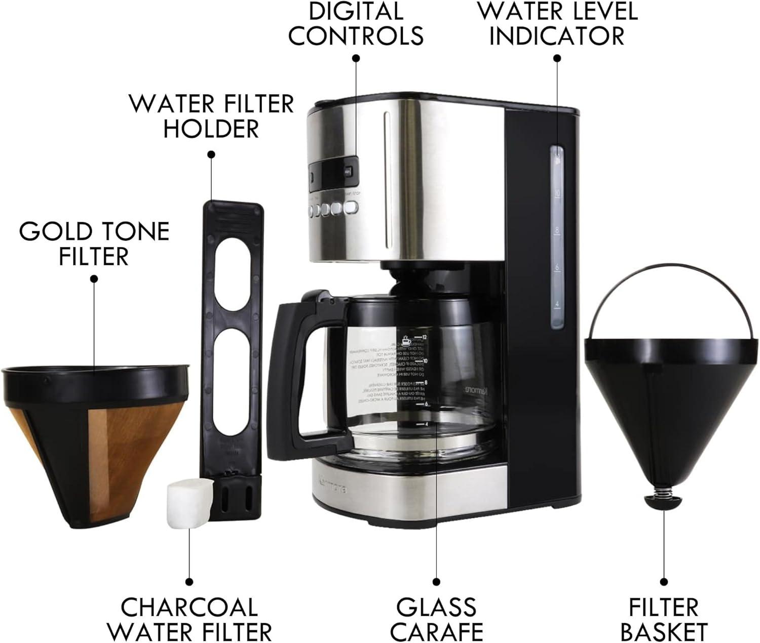Brew Better Mornings with Kenmore's Versatile 12-Cup Cafe Maker
