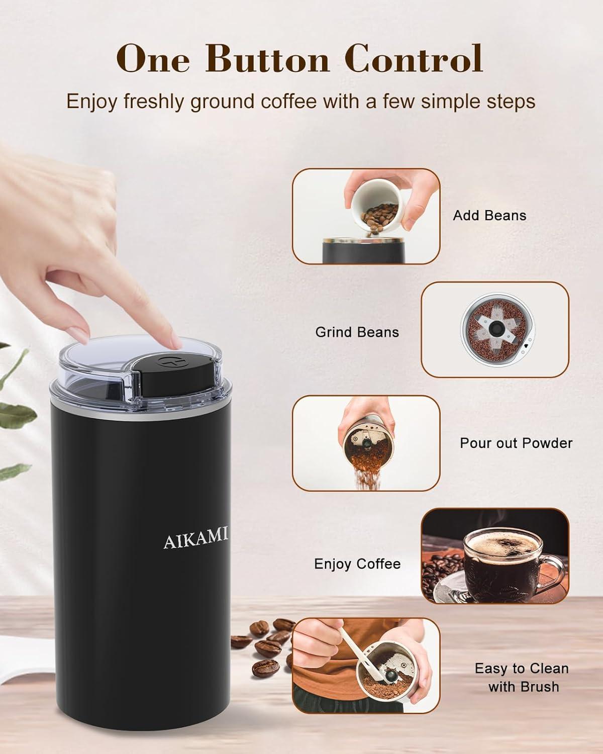 Brew Fresh Coffee Fast with Grinder, Frother & More