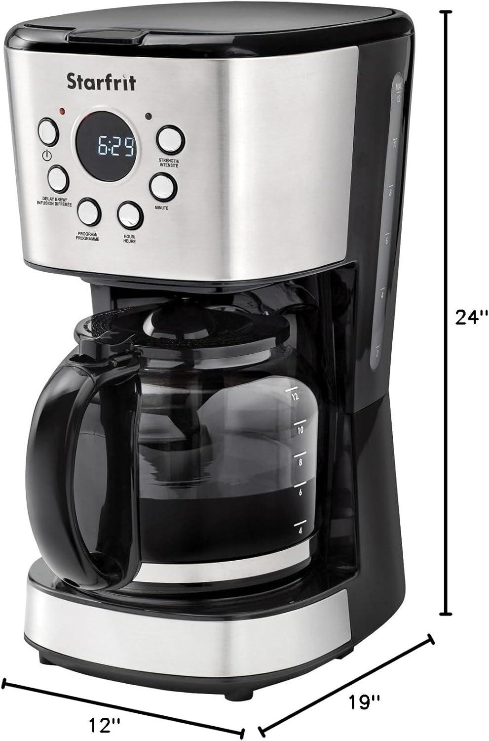 Brew Smarter Mornings with Starfrit's Sleek 12-Cup Coffee Maker