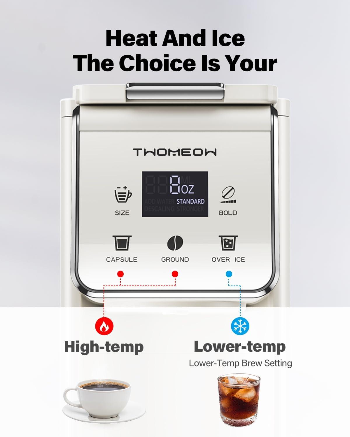 Brewing Hot & Iced coffee Our Way: Versatile and Compact Choice