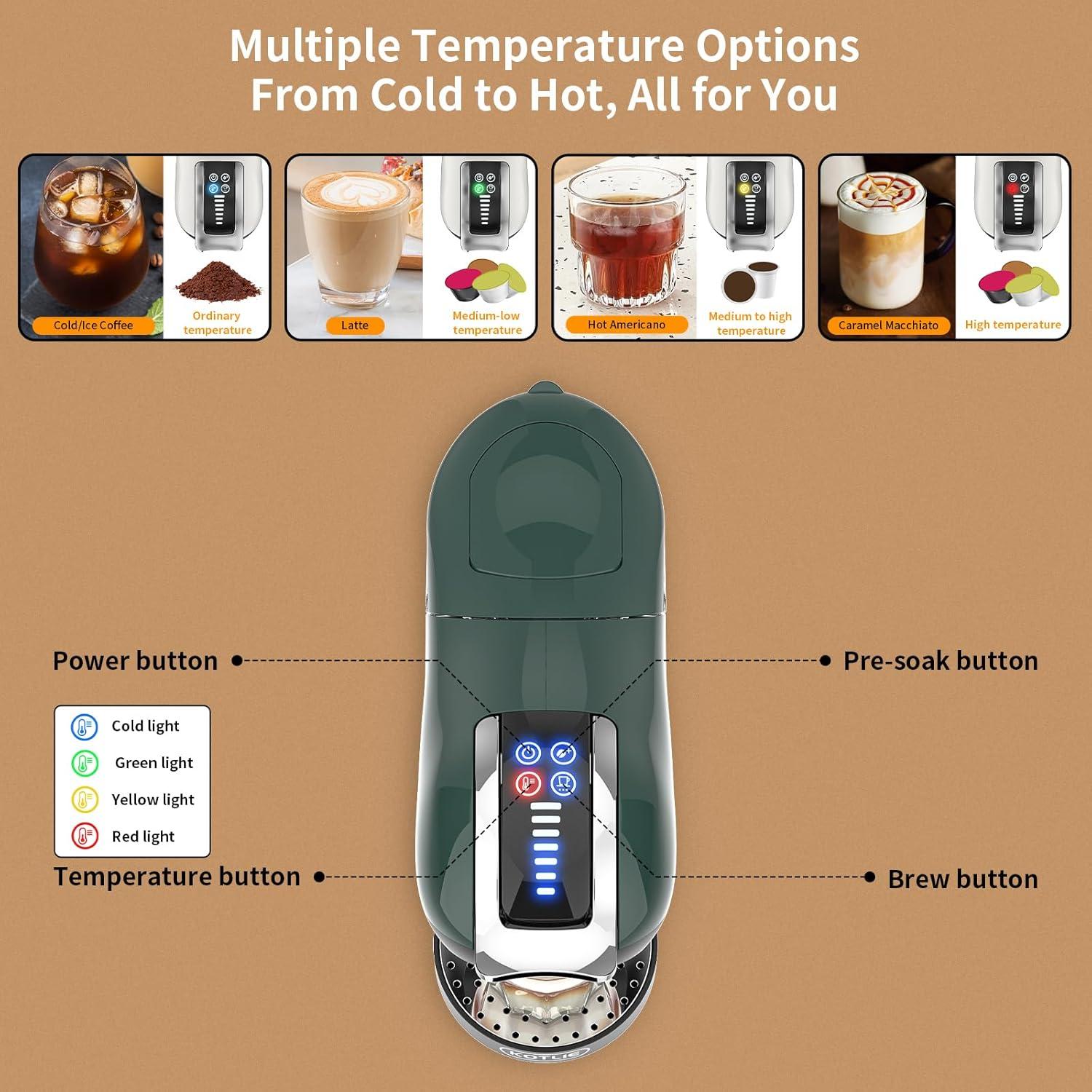 Brewing Variety and Flavors with KOTLIE's 5in1 Espresso Maker