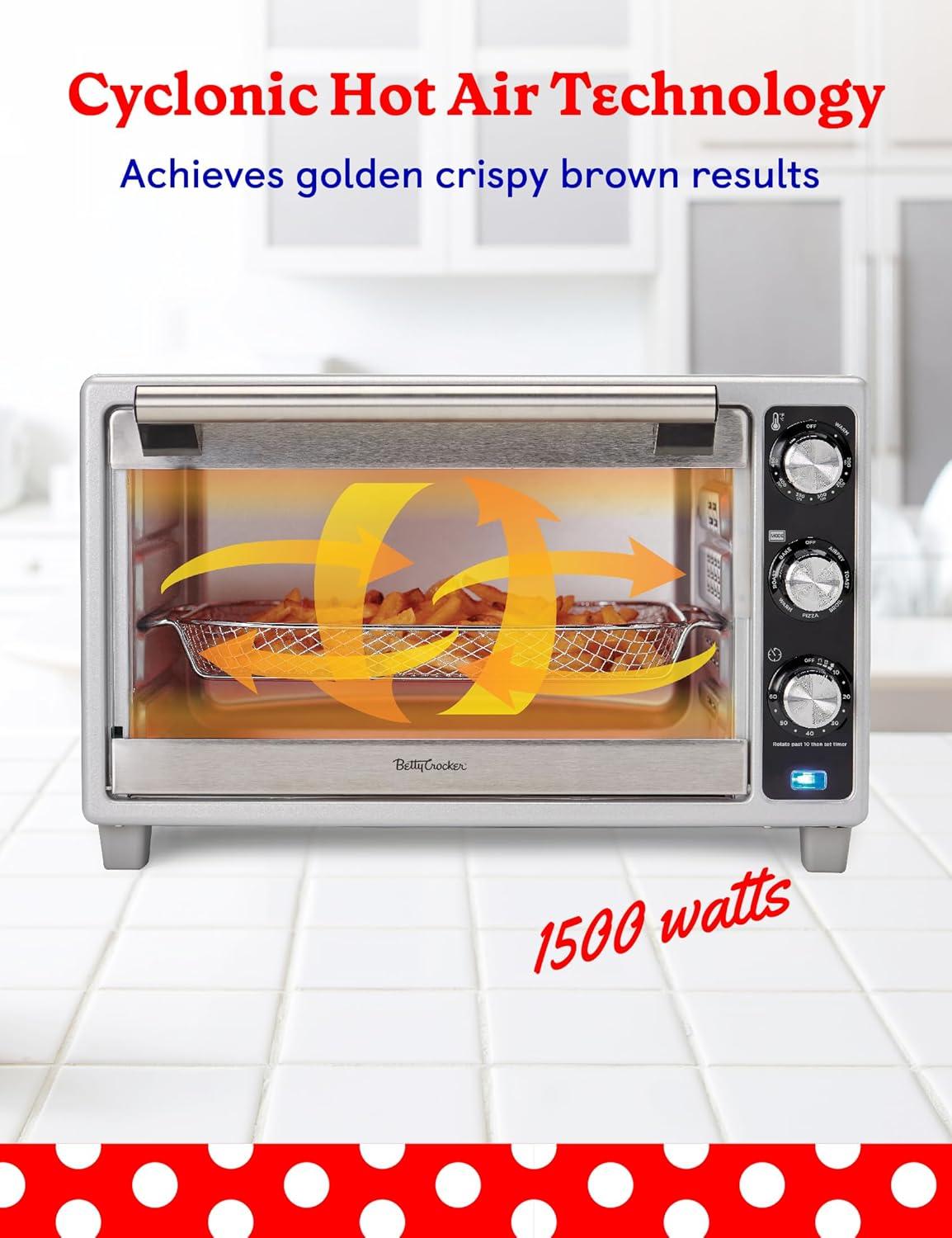 Crispy Creations Made Easy with betty Crocker's Air Fryer oven