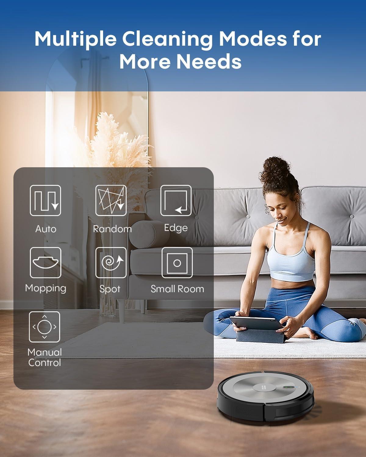 Effortless Cleaning with Smart 3-in-1 Robot Vacuum & Mop Combo