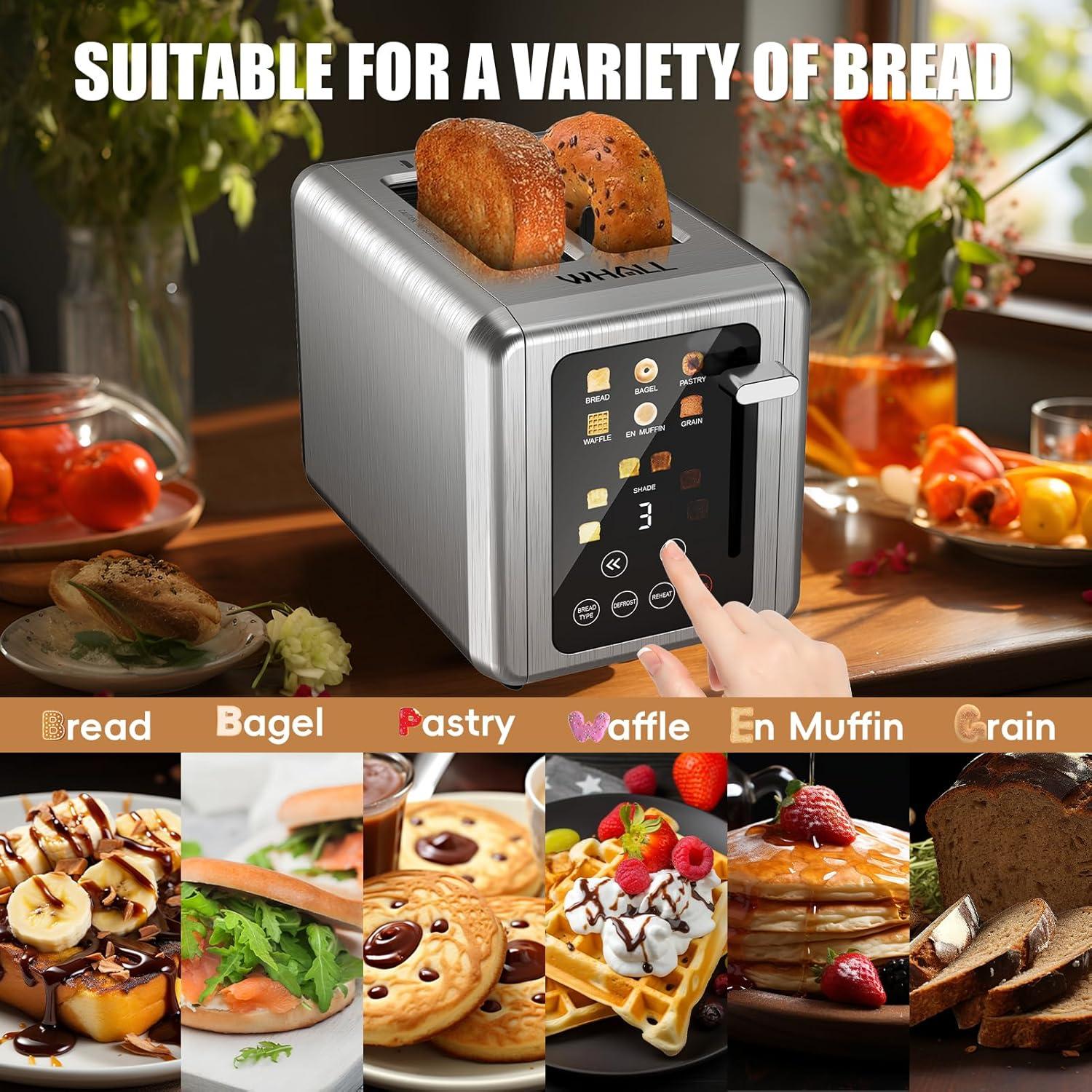 Mastering Breakfast: Exploring WHALL's Smart Touchscreen Toaster