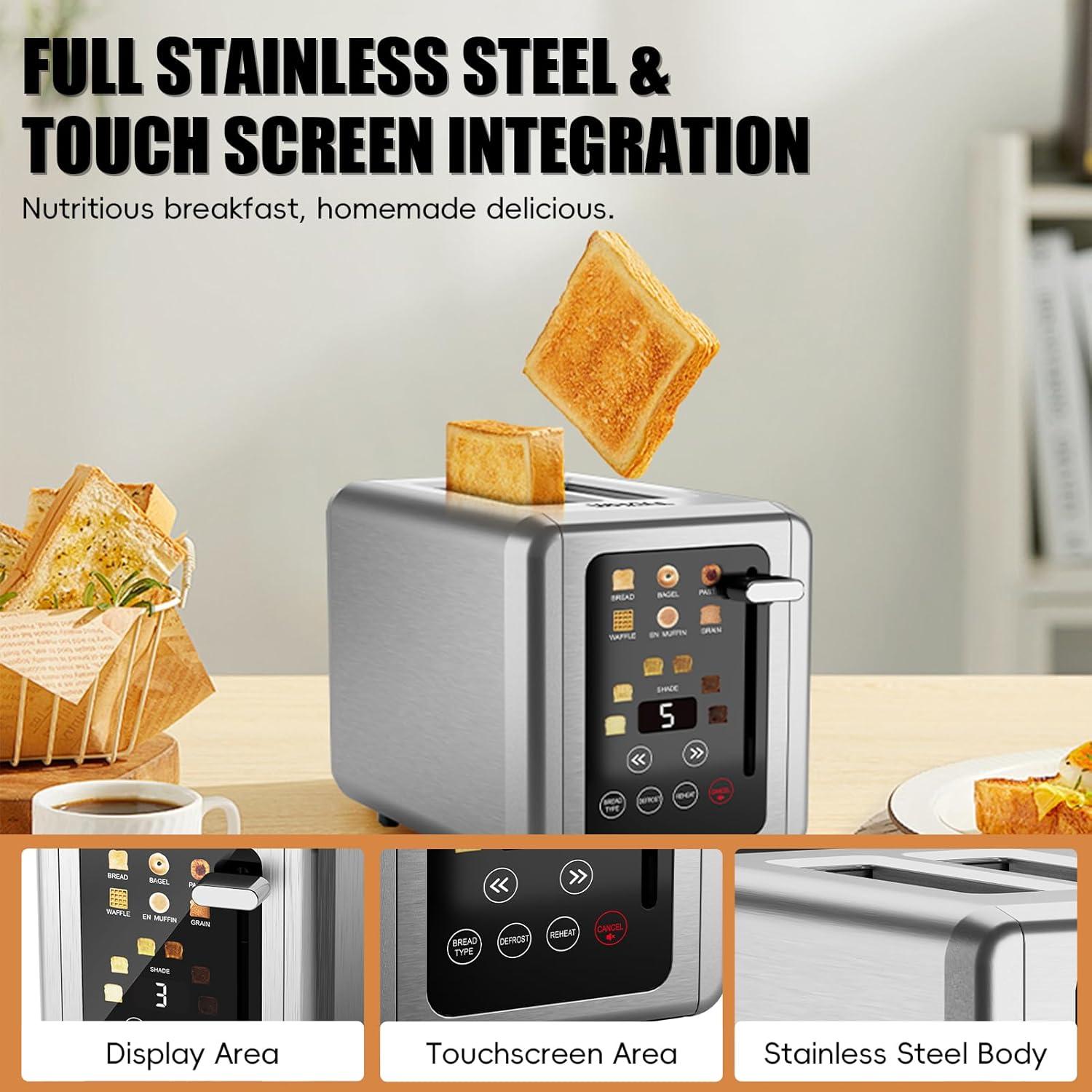 Mastering Breakfast: Exploring WHALL's Smart Touchscreen Toaster