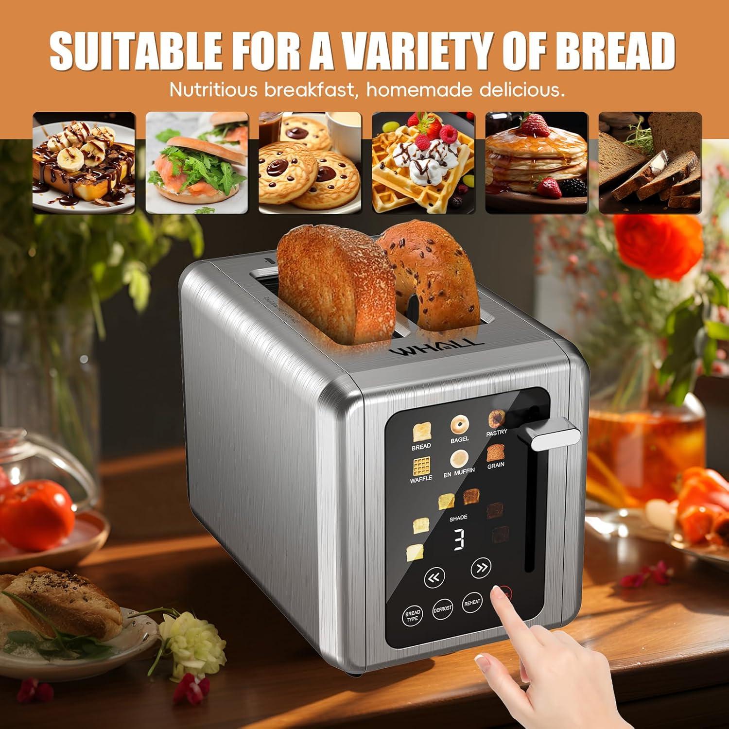 Mastering Breakfast: Exploring WHALL's Smart Touchscreen Toaster